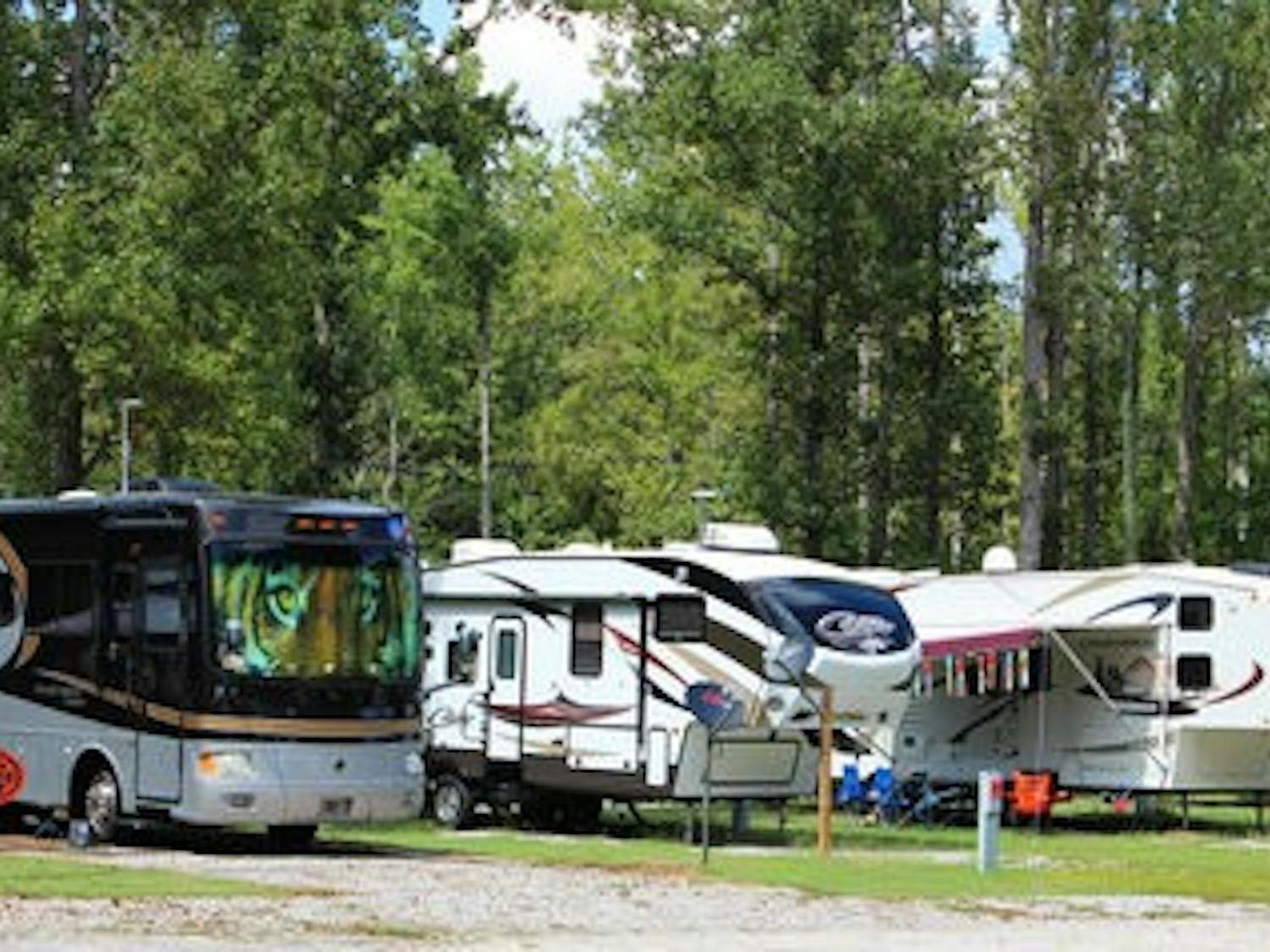 University Station Motor Coach and RV Resort is a home away from home on gameday weekends.
