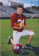 Peyton Williams of Boaz in his football uniform.  (Contributed)
