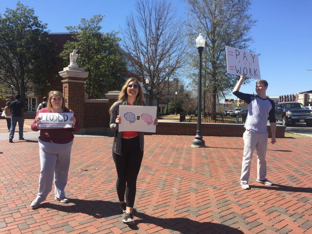Protest for equal rights for women