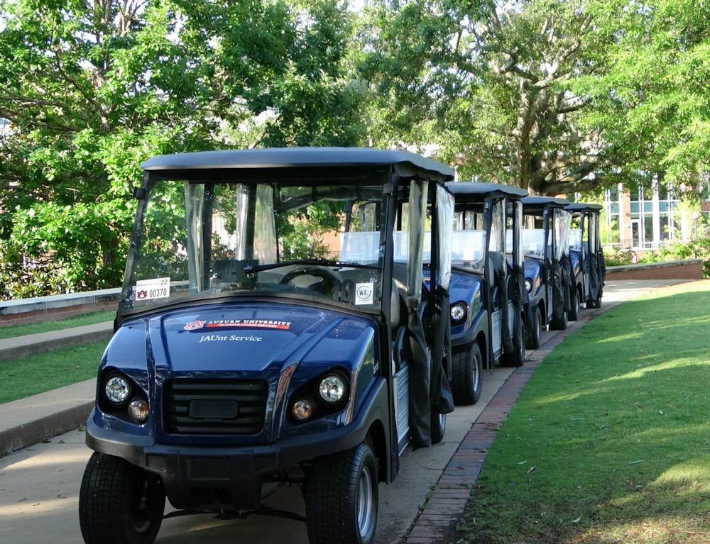 JAUnt Golf Cart Service provides accessible transportation on Auburn's campus