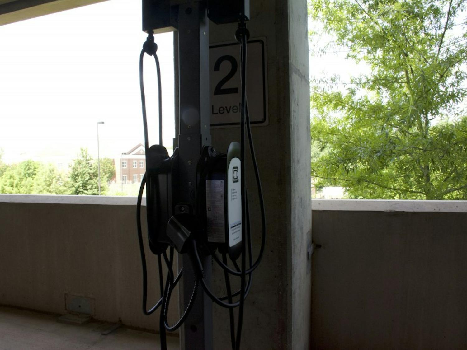 Auburn University adds electric car chargers in select locations on campus.&nbsp;