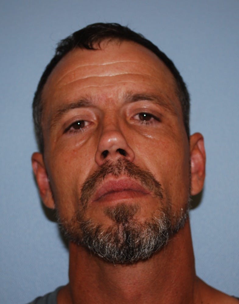 The Auburn Police Division on Wednesday arrested James F. Romine, a 38-year-old from Auburn, charging him with third-degree burglary, first-degree theft of property and resisting arrest.