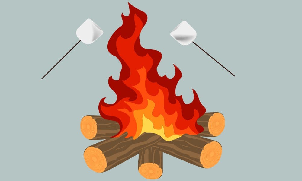 Bonfires are a common staple in the fall.