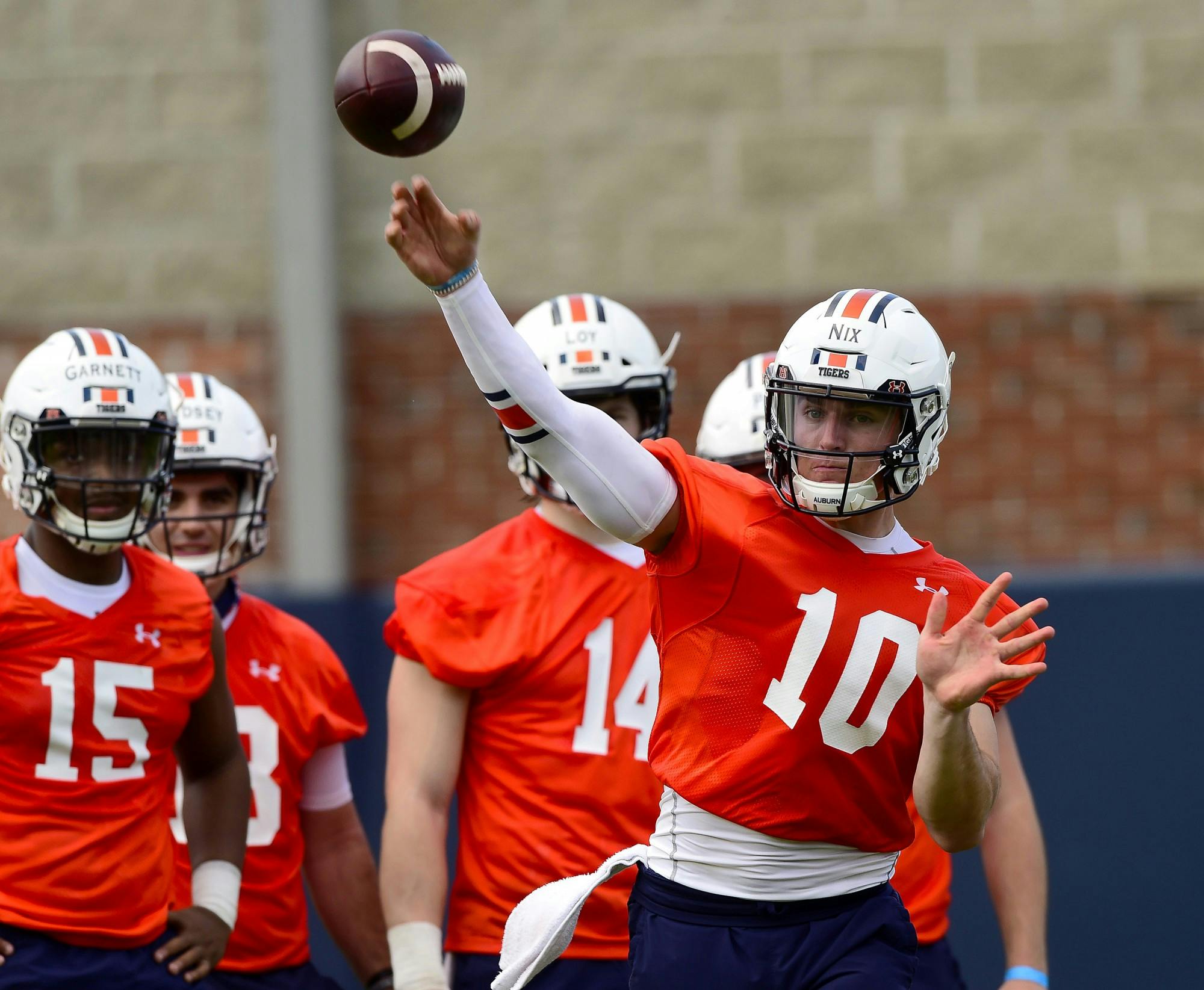 AU FB 1st day of spring practice