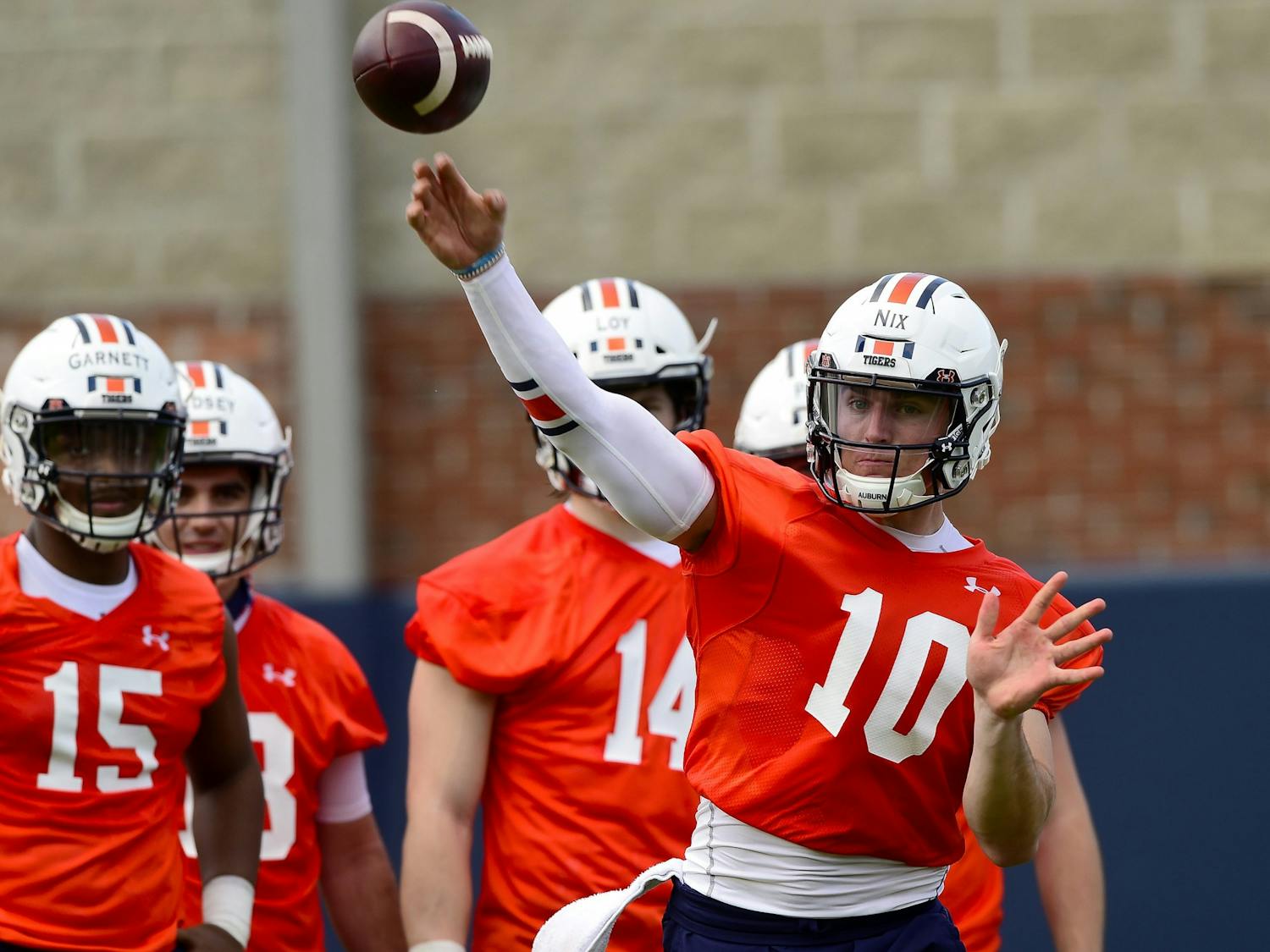 AU FB 1st day of spring practice