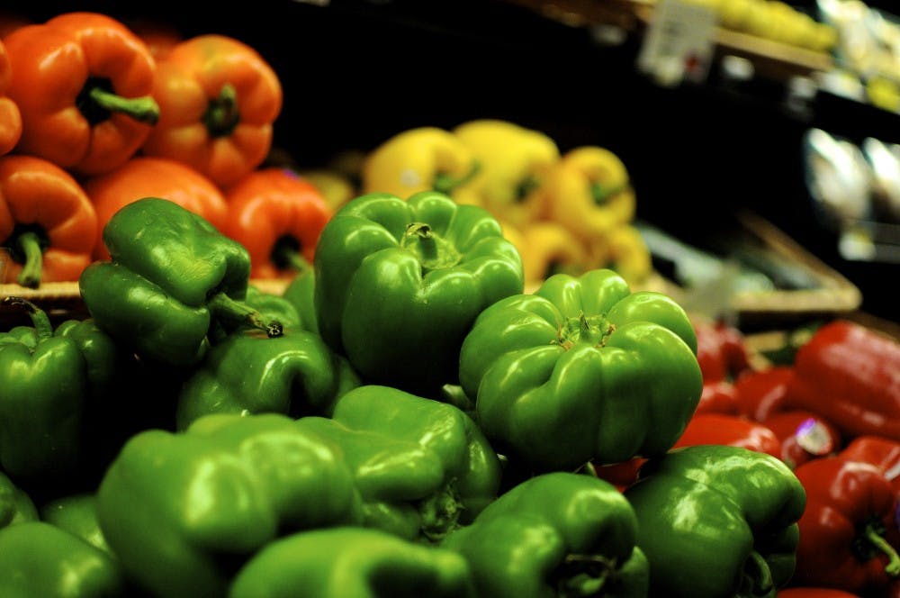 <p>Vegetables in Earth Fare grocery store on Opelika Road in Auburn, Ala.</p>