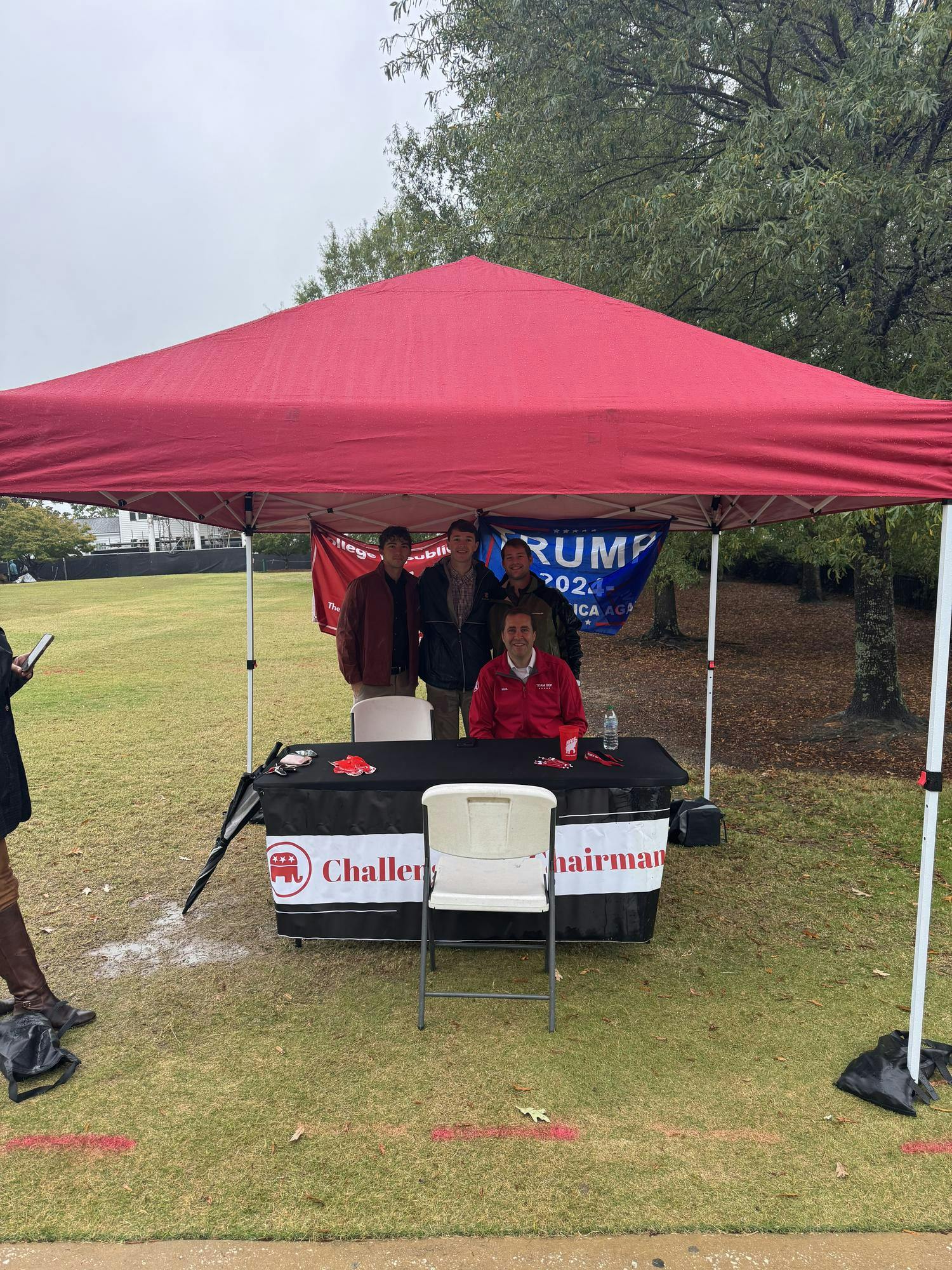 On Oct. 29, AUCR host ALGOP Chairman John Wahl at the Challenge the Chairman event on Cater Lawn.