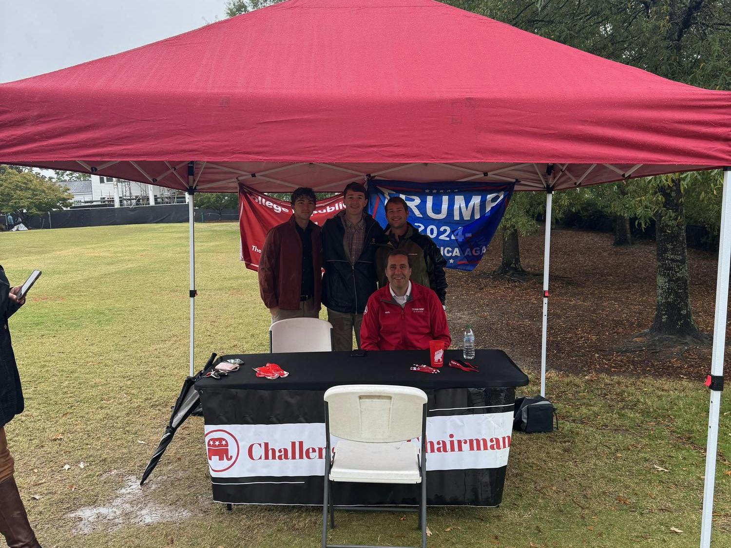 On Oct. 29, AUCR host ALGOP Chairman John Wahl at the Challenge the Chairman event on Cater Lawn.