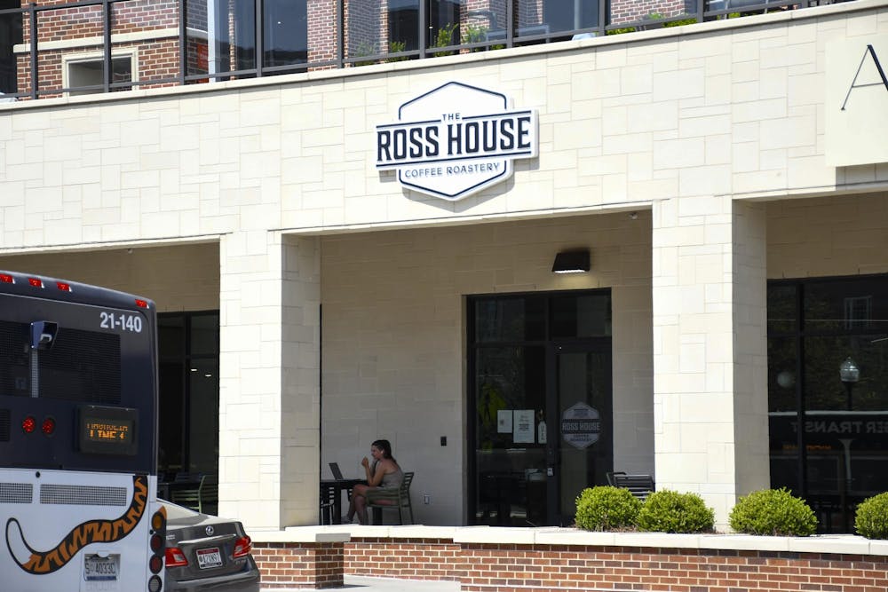 <p>The exterior of Ross House Coffee located at 320 West Magnolia St.</p>
