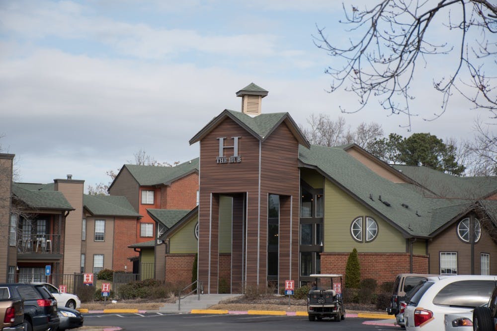 The Hub at Auburn Apartment Homes main office on Friday, Feb. 9, 2018.