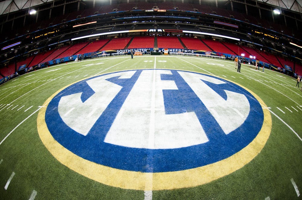 Before the SEC Championship game, Dec. 7, 2013. (Zach Bland / Photographer)