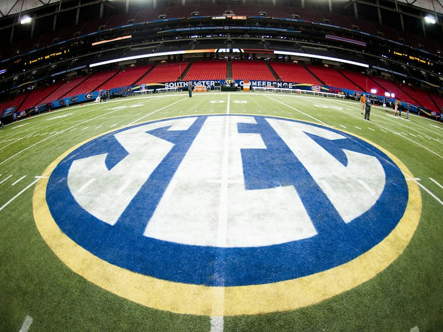 Before the SEC Championship game, Dec. 7, 2013. (Zach Bland / Photographer)