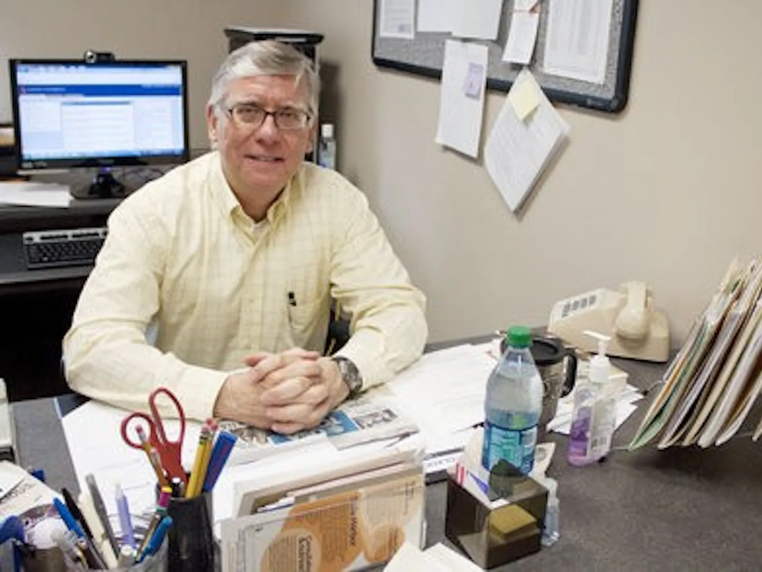 David Sutton, professor of communication, is known for being the funniest professor in his department. (Emily Adams / photo editor)