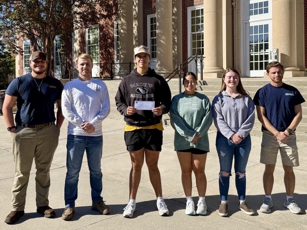 Members of Auburn chapter of Technical Association of the Pulp and Paper Industry (TAPPI) student organization. Contributed by TAPPI.