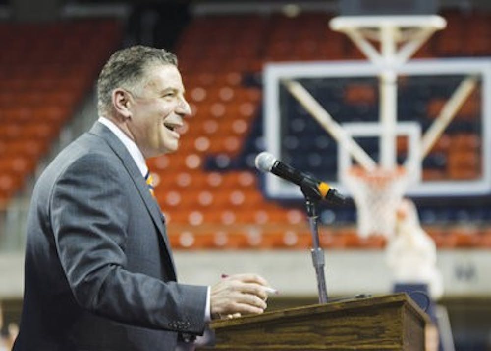 Head coach Bruce Pearl has been "generally surprised" by his team, despite not feeling pleased after practice. (Raye May | Photo Editor)
