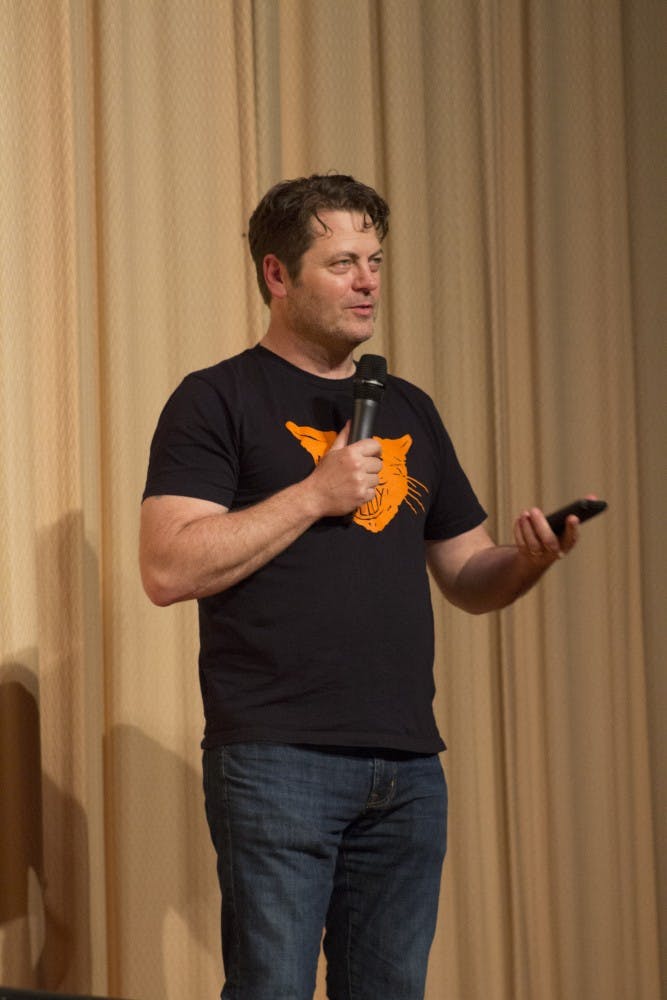 Nick Offerman performs at Comedy on the Plains. (Amelia Johannes | Photographer)