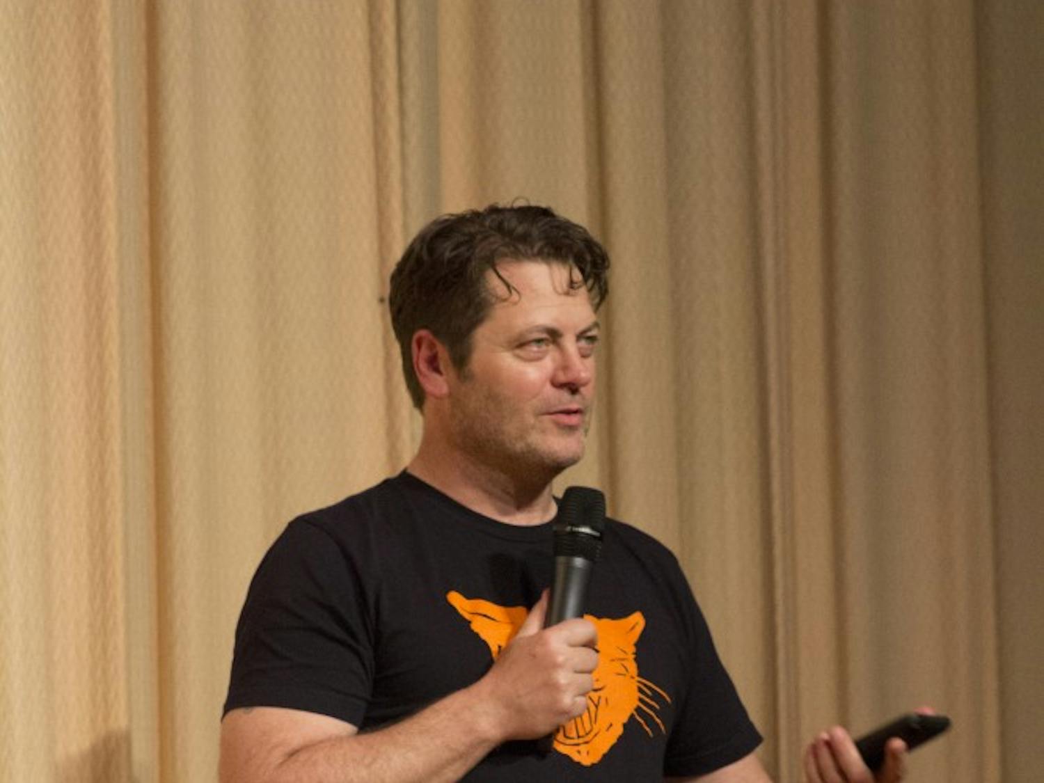 Nick Offerman performs at Comedy on the Plains. (Amelia Johannes | Photographer)