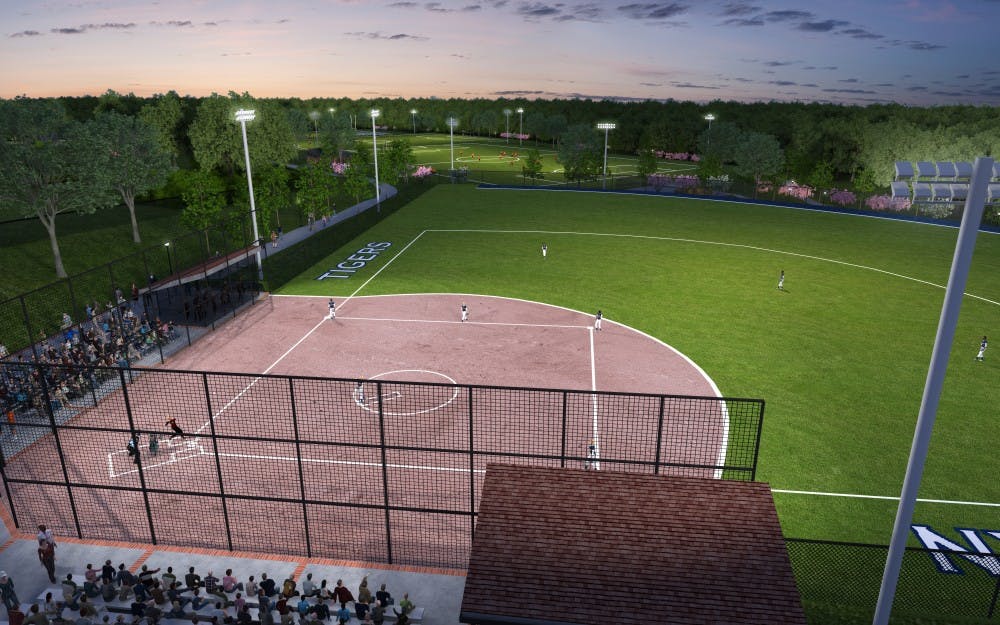 Design rendering of the softball field for the recreation field expansion project.