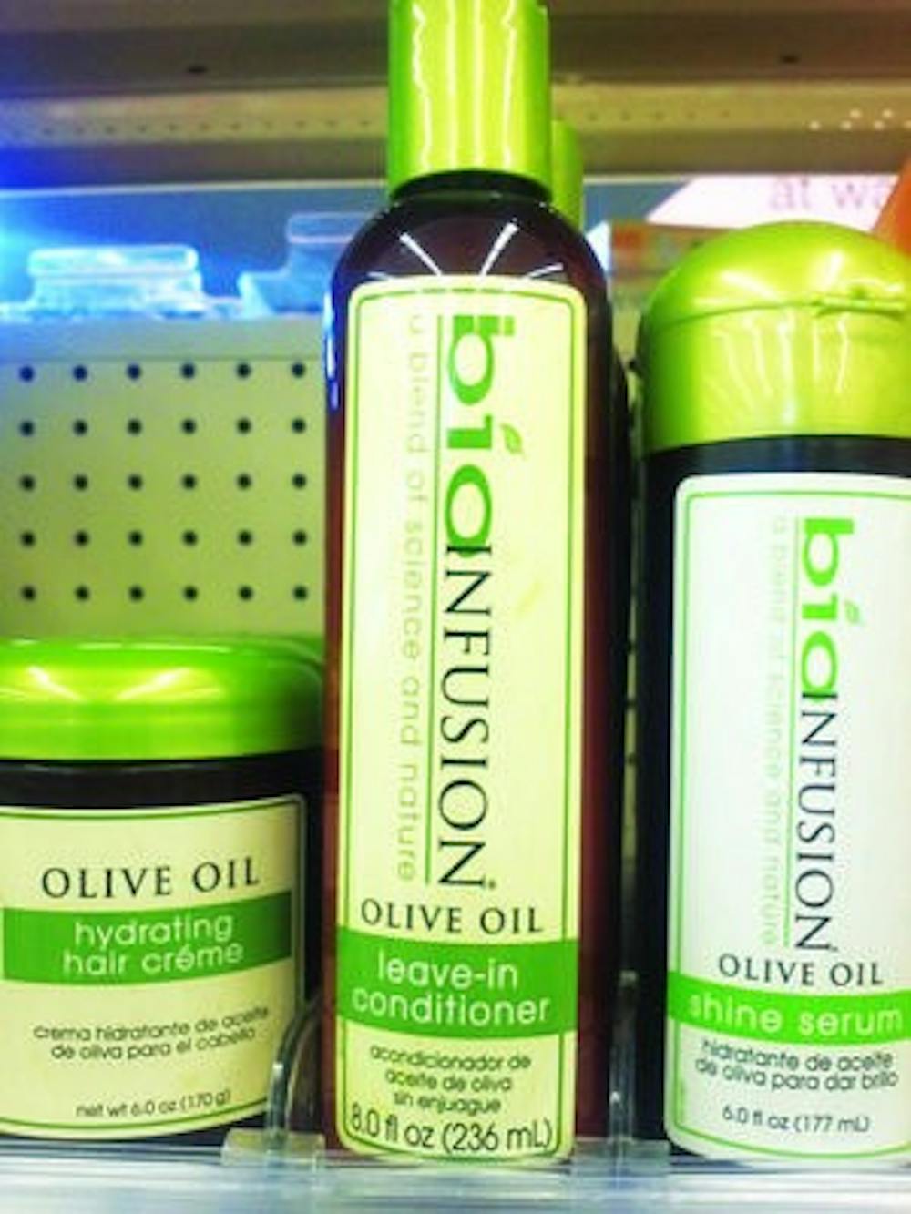 Olive oil conditioner is an alternative at-home treatement to moisturize dry hair. It can be purchased at local drugstores like CVS and Walgreens. (Raye May / ASSOCIATE INTRIGUE EDITOR)