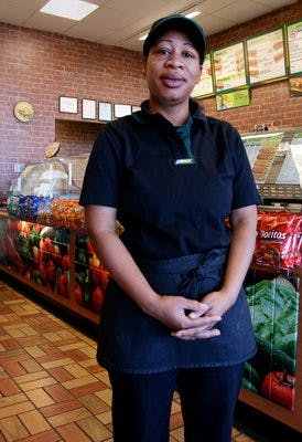 Subway employee Sherri Easley was featured on an episode of CBS's "Undercover Boss" in November 2010. (Rebekah Weaver / Assistant Photo Editor)