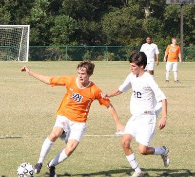 Junior Cameron Payne fights for possession in Auburn's 3-2 win over Georgia Southern. (Contributed)