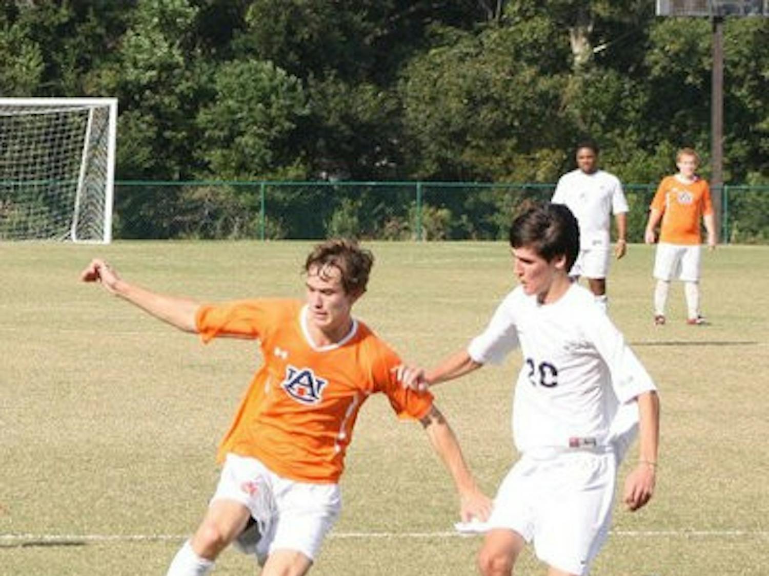 Junior Cameron Payne fights for possession in Auburn's 3-2 win over Georgia Southern. (Contributed)