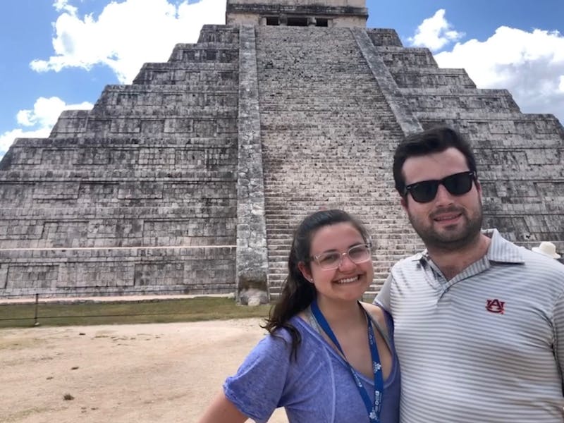 Julia Creech and Ken Ward in Cancun, Mexico.