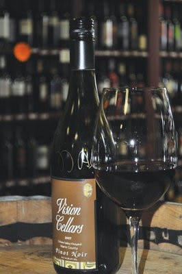 Vision Cellars Pinot Noir is an approachable red wine that has been served at the White House. (Christen Harned / ASSISTANT Photo Editor)
