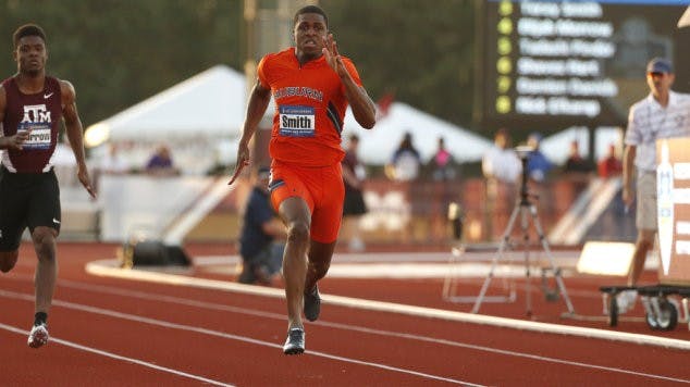  during the Southeastern Conference Outdoor Track and Field Championships on Thursday, May 14, 2015 at the Mike Sanders Track and Field Complex in Starkville, Miss. / UAA Communications photo by Tim Casey