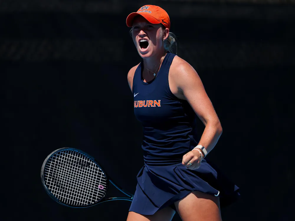 AUBURN, AL - MAY 02 - Auburn's DJ Bennett - (2) Auburn Tigers vs. Miami Hurricanes in the second round of the NCAA Tournament at Yarbrough Tennis Center in Auburn, AL on Saturday, May 2, 2026.
Photo by Zach Bland/Auburn Tigers