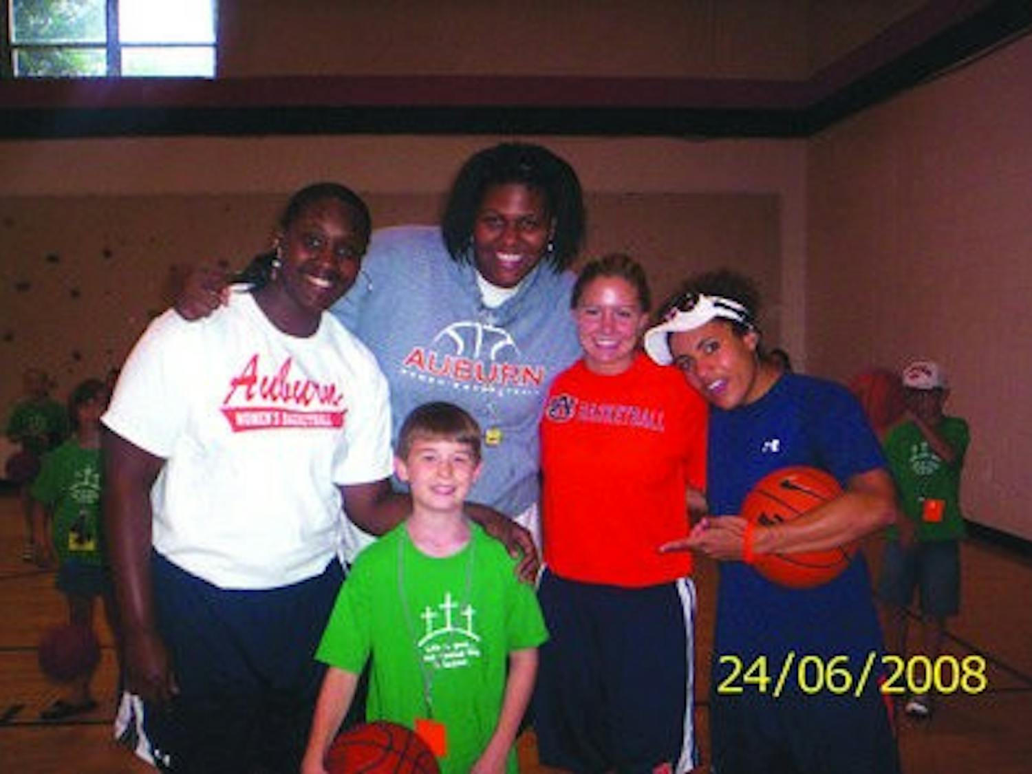 Milaika Pickard, Keshonda Carrier, Alli Smalley and Sierra Sims volunteer at the Summer J.A.M. at the AUMC. (CONTRIBUTED)