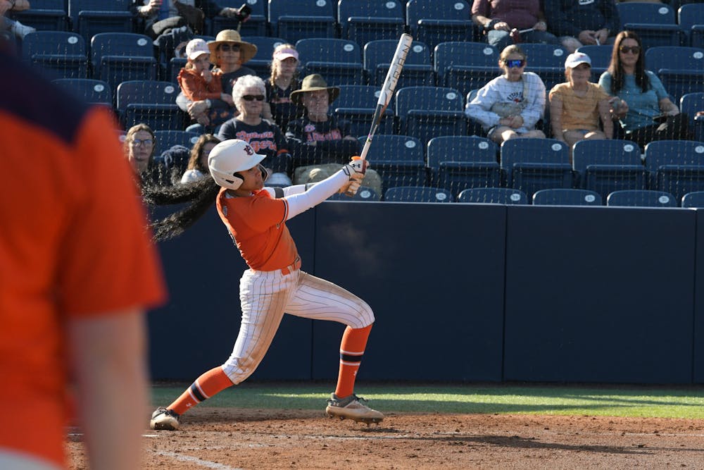<p>Icess Tresvik (#3) for Auburn swings and hits the ball.</p>