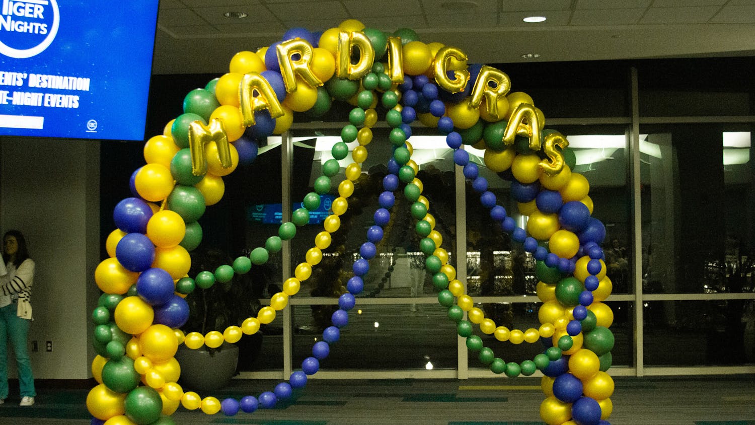 Decorations at UPC Mardi Gras on the Plains on Feb 13, 2024