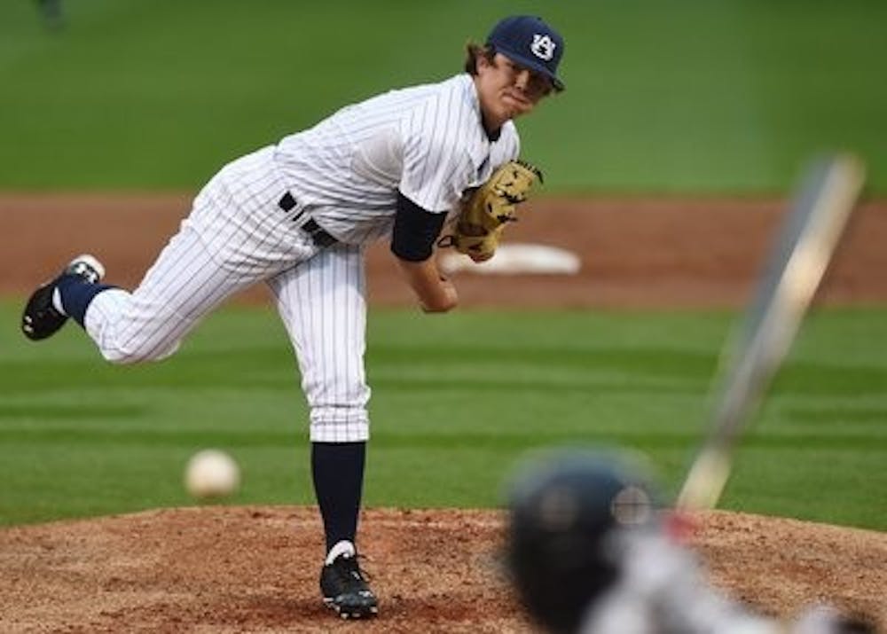 Keegan Thompson pitches against Missouri. (Contributed by Zach Bland)