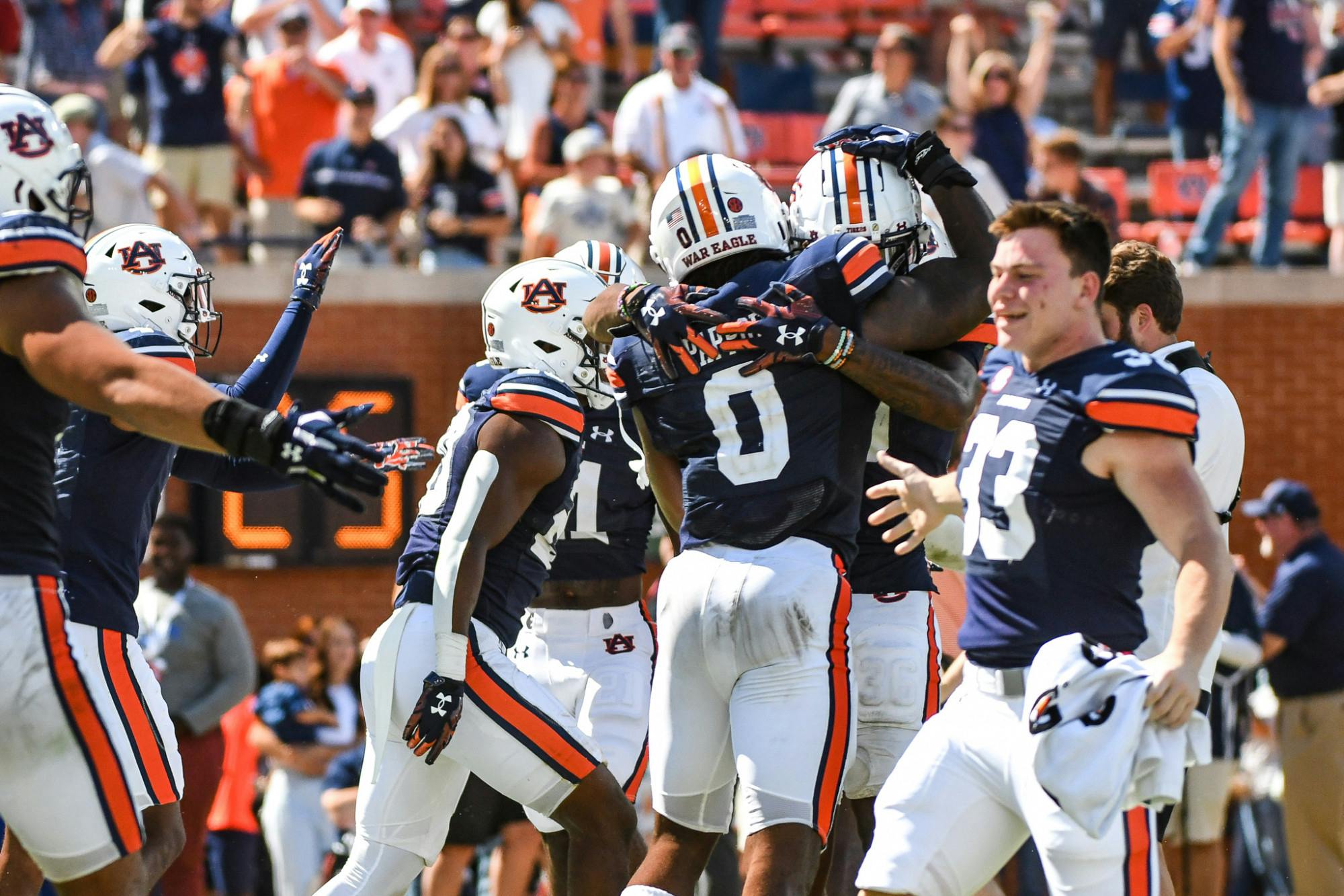 Auburn vs. Missouri celebration