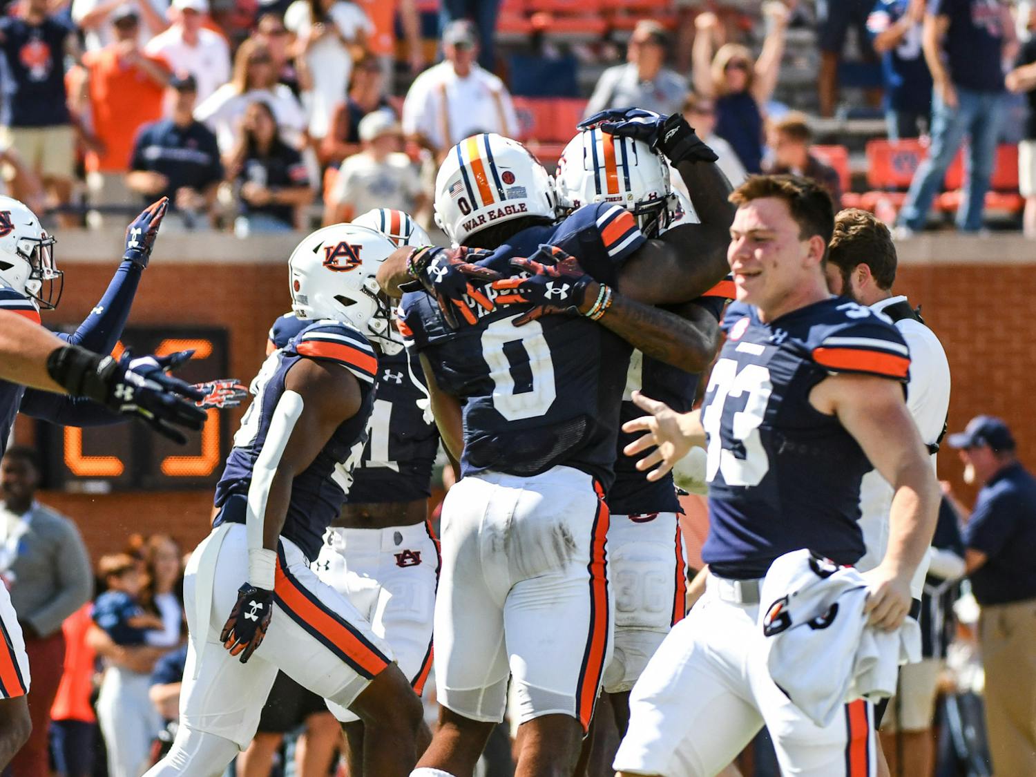 Auburn vs. Missouri celebration