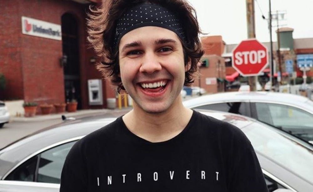 <p>YouTube personality David Dobrik will be featured at the Student Activities Center on Nov. 12, 2019.&nbsp;</p>