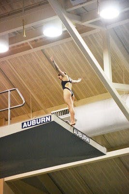 The diving team prepares to compete in the NCAA championship. Auburn will host the Zone B qualifiers March 5-7. (Danielle Lowe / ASSISTANT PHOTO EDITOR)