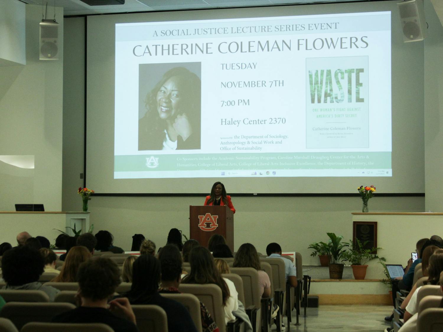 Catherine Coleman Flowers lecture on her book "Waste"