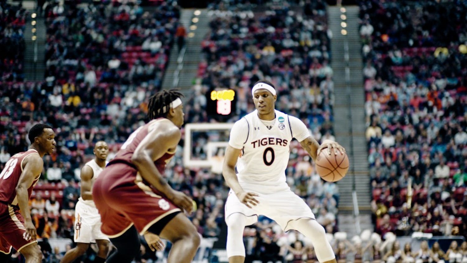 Horace Spencer (0)&nbsp;during Auburn vs. College of Charleston on March 16, 2018 in San Diego, Calif.