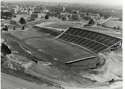 The original Auburn Stadium in 1948