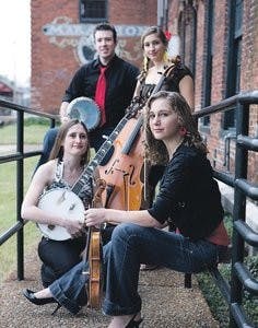 Harpeth Rising consists of (clockwise from left) Rebecca Reed-Lunn, Chris Burgess, Maria Di Meglio and Jordana Greenberg. (Courtesy of Harpeth Rising)