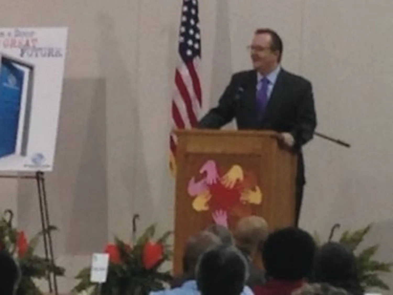 Robert Gibbs speaks to the Boys & Girls Club at Greater Peace Missionary Baptist Church. (Chandler Jones / COMMUNITY REPORTER)