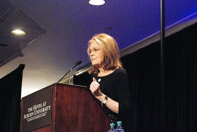 Gloria Steinem lecture upclose