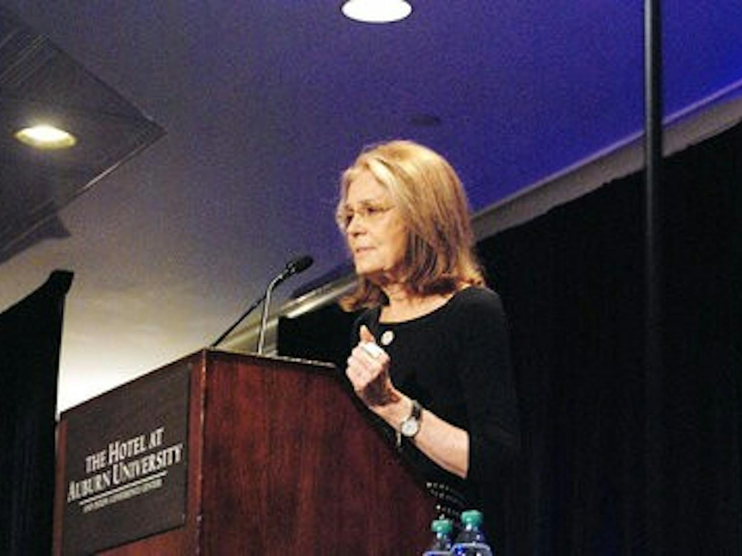 Gloria Steinem lecture upclose