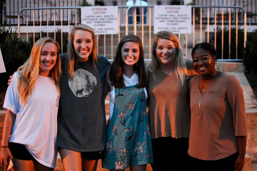 SGA announced the Top 5 Miss Homecoming candidates on Cater Lawn on Wednesday, Sept. 5, 2018 in Auburn, Ala.
