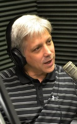 Ron Anders (bottom) and Rich Perkins (top) are the hosts of The Drive weekdays from 4-6 p.m. on ESPN Radio 106.5 FM. (Danielle Lowe / PHOTO EDITOR)