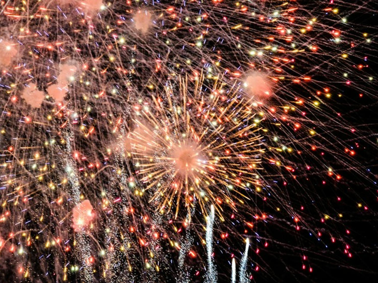The grand finale of the fireworks display at Opelika's fourth of July celebration at Opelika High School on Thursday, July 3, 2014.Raye May / PHOTO & DESIGN EDITORContributed by Raye May