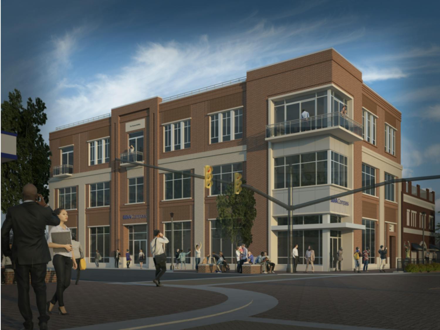 A rendering of The Thomas Building's re-development, set to open in spring 2019.