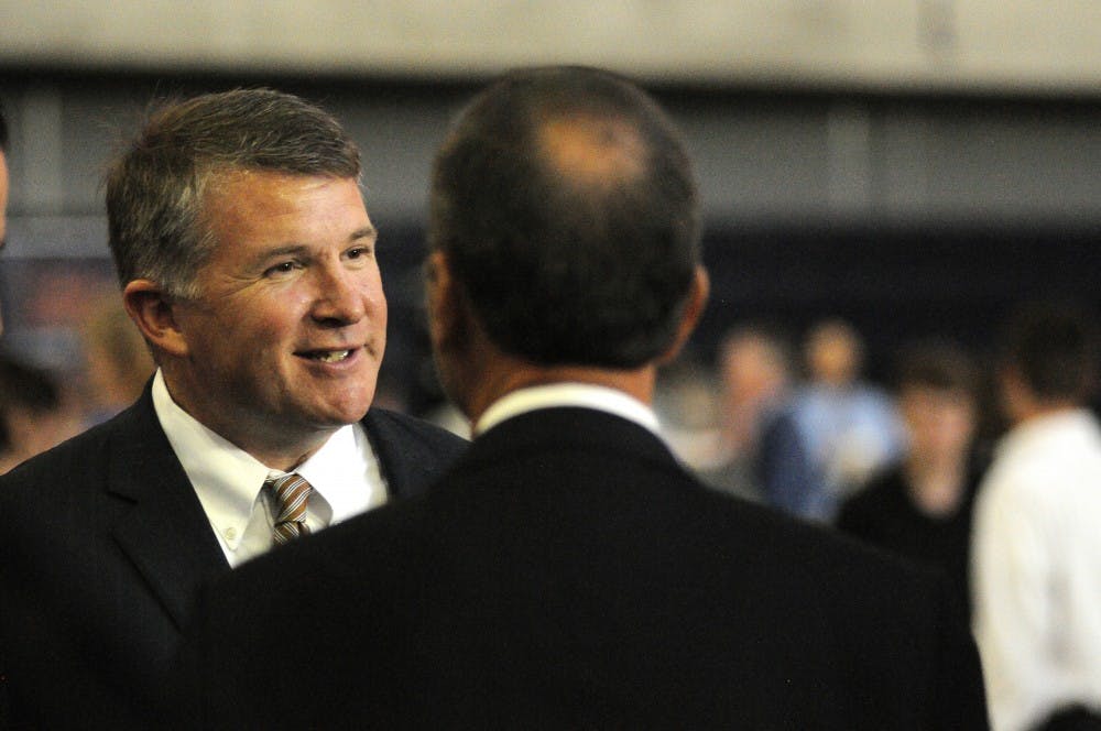 Joe Lovvorn, representative for House District 79, during a reception celebrating Former Auburn University President Jay Gogue's legacy on Tuesday, May 23, 2017 in Auburn, Ala.
